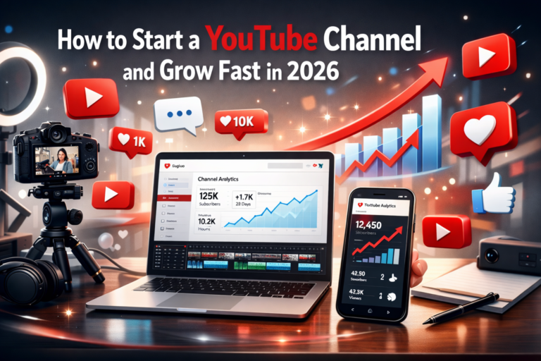 🎥 How to Start a YouTube Channel and Grow Fast