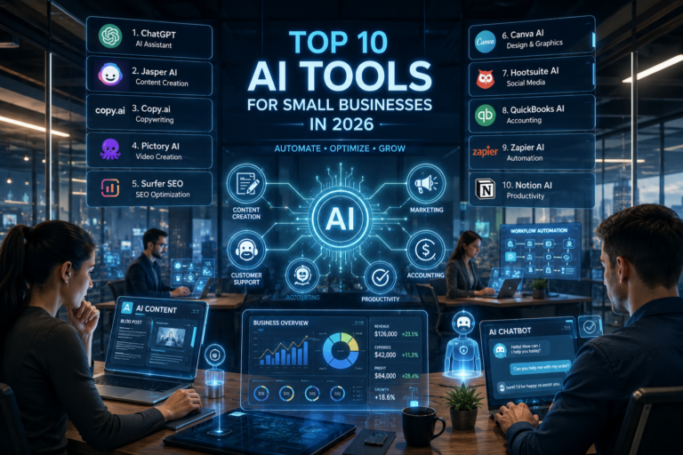 The Top 10 AI Tools for Small Businesses in 2026