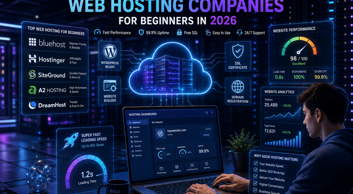The best web hosting companies for beginner